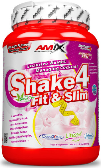 Proteinski napitek v prahu Amix Shake 4 Fit&Slim 500g