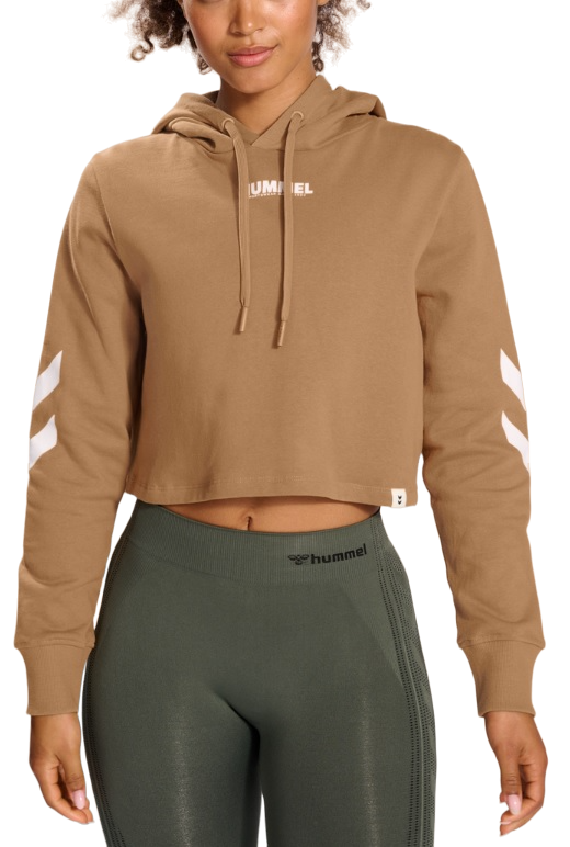 Mikica s kapuco Hummel HMLLEGACY WOMAN CROPPED HOODIE